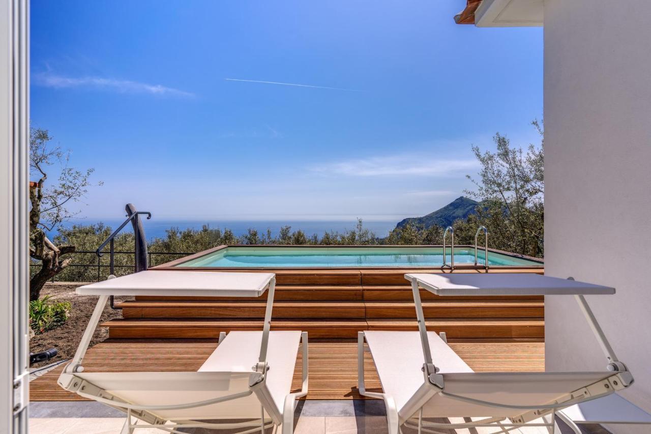 Villa Rusinella Minimalist Retreat With Sea Views Massa Lubrense Exterior photo